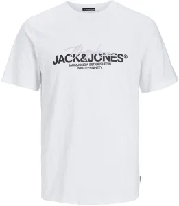 Jack&Jones Férfi póló JORARUBA Standard Fit 12255452 Bright White L