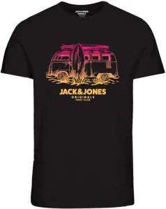 Jack&Jones Férfi póló JORARUBA Standard Fit 12258057 Black M