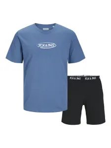 Jack&Jones Férfi szett - póló és rövidnadrág JACOLIVER Standard Fit 12257169 Coronet Blue XXL
