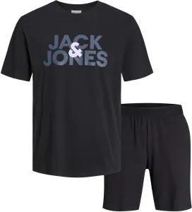 Jack&Jones Férfi szett - póló és rövidnadrág JACULA Standard Fit 12255000 Black L