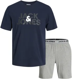 Jack&Jones Férfi szett - póló és rövidnadrág JACULA Standard Fit 12255000 Navy Blazer L