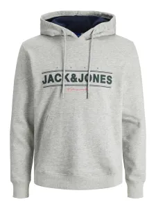 Jack&Jones Férfi melegítőfelső JORFRIDAY Standard Fit 12220537 Light Grey Melange JJ M