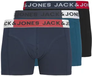 Jack&Jones PLUS 3 PACK - férfi boxeralsó JACCOLOR 12243751 Black 3XL
