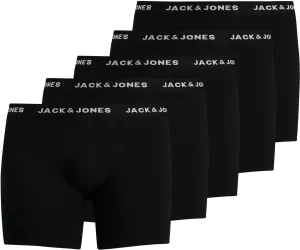 Jack&Jones PLUS 5 PACK - férfi boxeralsó JACHUEY 12194944 Black 3XL