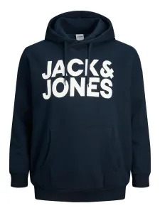 Jack&Jones PLUS Férfi melegítőfelső JJECORP Regular Fit 12163777 Blue/large print 6XL