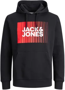 Jack&Jones PLUS Férfi sportfelső JJECORP Regular Fit 12236806 Black 4XL