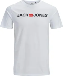 Jack&Jones PLUS Férfi póló JJECORP Regular Fit 12184987 White 3XL