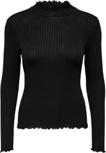 Jacqueline de Yong Női póló JDYFRANSISKA Stretch Fit 15228065 Black XL