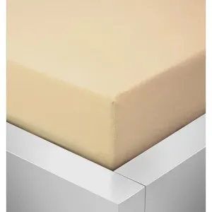 Jersey Standard lepedő krémszínű, 90 x 200 cm
