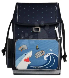 Iskolai nagy hátizsák Ergomaxx Sharkie Jeune Premier ergonomikus luxus kivitel 39*26 cm
