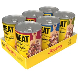 6x400g Josera Meatlovers Menü nedves kutyatáp vegyes csomagban