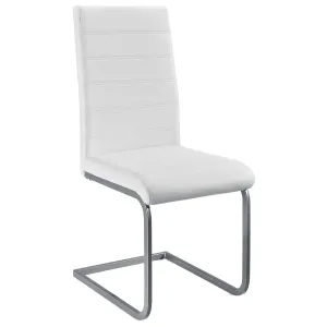 Vegas szék, 2 darabos szett műbőrből fehér színben