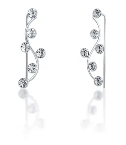 JwL Luxury Pearls Bájos csillogó fülbevalók kristályokkal JL0690