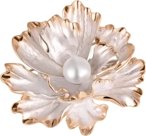 JwL Luxury Pearls Egyedi 2 az 1-ben virágos bross igazgyönggyel JL0573