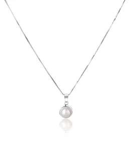 JwL Luxury Pearls Gyengéd nyaklánc valódi fehér gyönggyel JL0676 (lánc, medál)