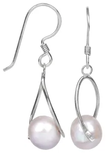JwL Luxury Pearls Ezüst fülbevaló igazgyönggyel JL0110