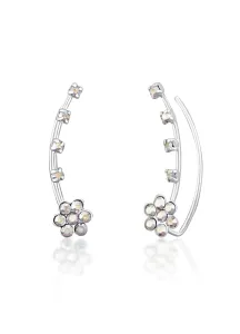 JwL Luxury Pearls Virágos fülbevaló kristályokkal JL0722