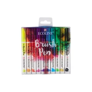 Ecoline Brush Pen akvarell tollak / 10 részes készlet (Royal Talens)