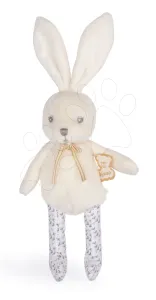 Plüss nyuszi baba Doll Rattle Mini Perle Kaloo krémszínű 17 cm pihe-puha lágy csörgővel 0 hó-tól