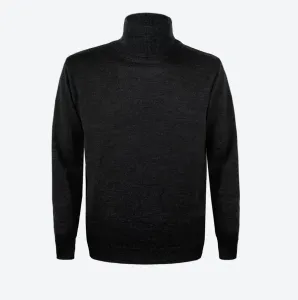 Merinó pulóver Kama 4110 110 fekete