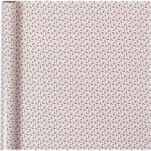 Csomagolópapír | red white trumpe 70 cm x 4 m (karácsonyi csomagolópapír)