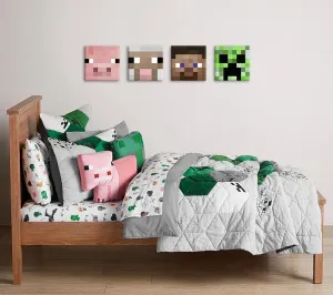 Minecraft vászonkép - a legjobb karakterek vásznon - Steve, Creeper, Sheep, Pig (Gyerekeknek Minecraft vászonképek)