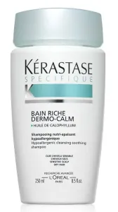 Kérastase Nyugtató sampon érzékeny fejbőrre és száraz hajra Bain Riche Dermo-Calm (Hypoallergenic Cleansing Soothing Shampoo Sensitive Scalp Dry Hair) 250 ml
