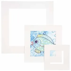 Paszpartu négyzet alakú - 75  db / különböző színek (dekoratív papír)