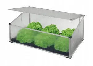 Polikarbonát kis kerti üvegház 100 x 60 x 30/40 cm