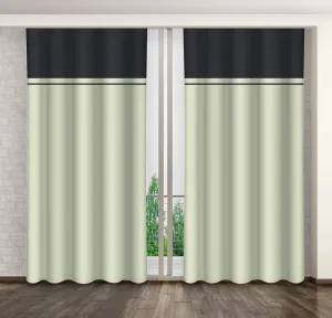 Bézs kétszínű dekoratív hálószobai függöny Hossz: 270 cm #1173471