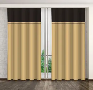 Kétszínű dekoratív függöny fogón Hossz: 250 cm