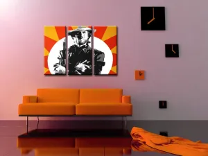 Kézzel festett vászonképek POP Art Clint Eastwood  ce2  (POP ART képek)