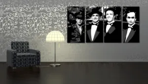 Kézzel festett vászonképek POP Art Corleone Family  cor  (POP ART képek)