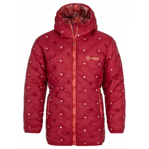 Lányok tél steppelt kabát Kilpi DAMIA-JG sötét vörös #280198