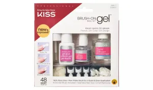 KISS Brush-On Gel Nail Kit szett gél körmökre
