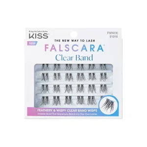 KISS Műszempillák Falscara Multipack - Clear band