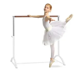 KLARFIT Bar Lerina, balett rúd, szabadon álló, 110 x 113 cm, ø 38 mm, fehér