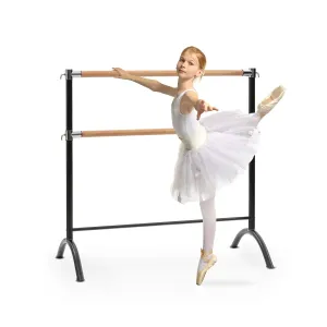 KLARFIT Barre Anna, dupla balett rúd, szabadon álló, 220x113 cm, Ø 2x38 mm