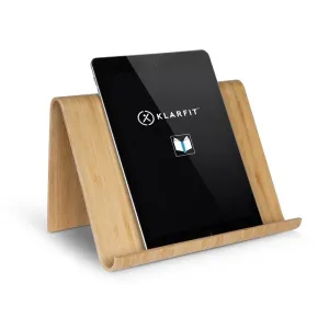 KLARFIT Panda, tablet tartó, bambusz, ergonomikus, e-könyv receptekkel mellékelve