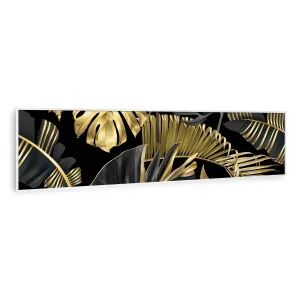 Klarstein Wonderwall Air Art Smart, infravörös hősugárzó, 120 x 30 cm, 350 W, fekete virág #1341173