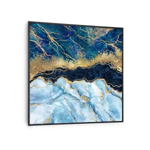 Klarstein Wonderwall Air Art Smart, infravörös hősugárzó, 60 x 60 cm, 350 W, kék márvány #31702