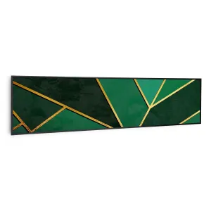 Klarstein Wonderwall Air Art Smart, infravörös hősugárzó, 120 x 30 cm, 350 W, zöld csík #1287478
