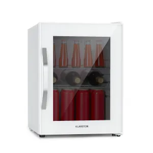 Klarstein Beersafe M Quartz, hűtőszekrény, 33 liter, 2 polc, panoráma üvegajtó
