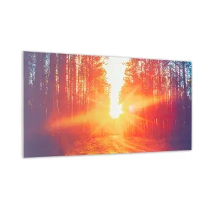 Klarstein Wonderwall Air Art Infinite, infravörös hősugárzó, 120 x 60 cm, 720 W, fali, kép, távirányító