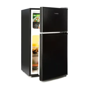 Klarstein Big Daddy Cool, kombinált hűtőszekrény, 61/26 literes, 40 dB, F energiahatékonysági osztály, fekete #30903