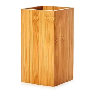 Klarstein Konyhai eszköztartó állvány, négyzet alakú, kb. 12 x 23 x 12 cm (SZ x M x M), bambusz