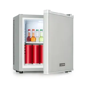 Klarstein Secret Cool, mini hűtőszekrény, minibár, 13 liter, G energiahatékonysági osztály, ezüst
