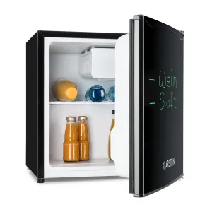 Klarstein Spitzbergen Aca, hűtőszekrény fagyasztóval, 46 liter, F energiahatékonysági osztály, fekete
