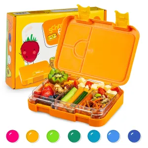 Klarstein junior Lunchbox, 6 rekesz, 21,3 x 15 x 4,5 cm (Sz x Ma x Mé), BPA-mentes #33141