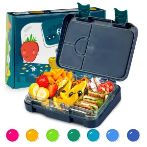 Klarstein junior Lunchbox, 6 rekesz, 21,3 x 15 x 4,5 cm (Sz x Ma x Mé), BPA-mentes #33143